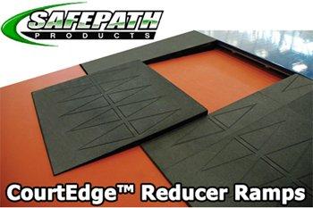 Gym Floor Transitions Reducer Strips! These Reducer ramps are the only ramps on the market to exceed ADA standard guideline. No wieght limit