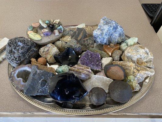 Rock collection in the visitor center :)