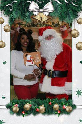 Santa himself enjoyed taking pics with my Photo Booth!