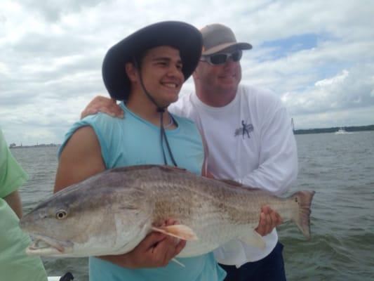 Sam and Dave holding the days big catch!