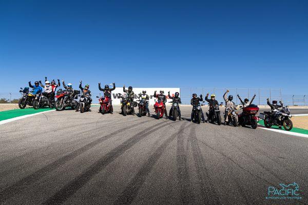 The PMT family up at the cork screw, Weathertech Raceway Laguna Seca 2022