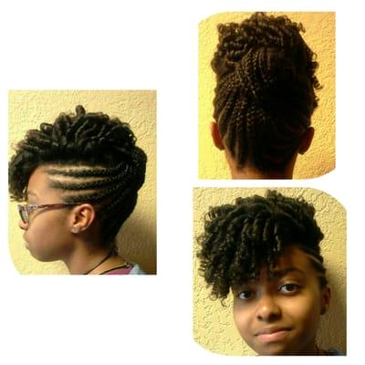 Natural up do