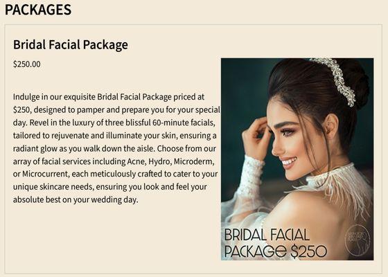 Bridal Facial Package