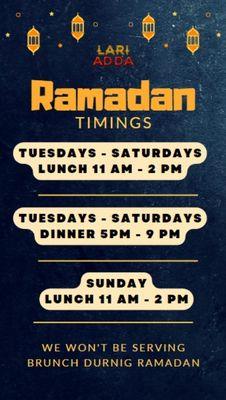 Ramazan timings