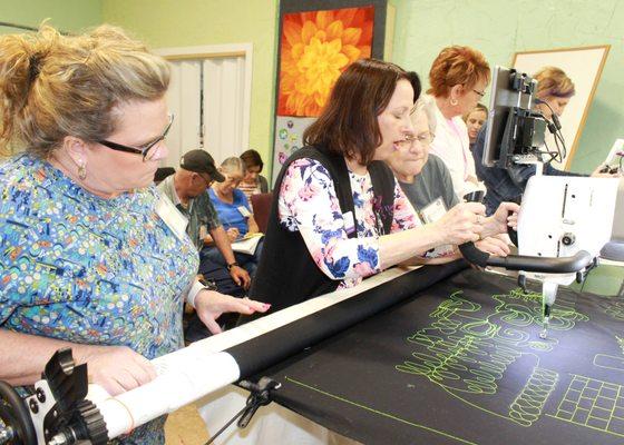 We are always here to lend a helping hand on our Handi Quilters!