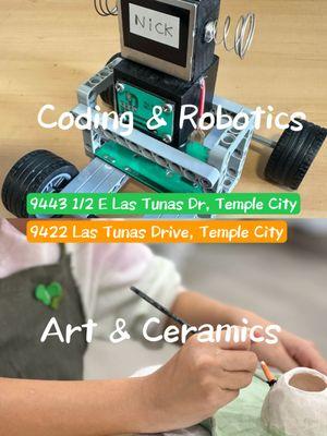 Seeds with two departments: Coding& Robotics and Art& Ceramics