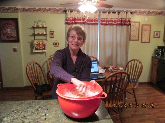 Baking Christmas Cookies with someone who has dementia