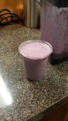 One of our kids smoothies. The Berrylicious