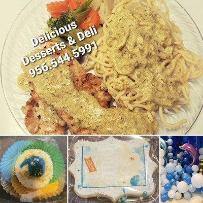 Banquet dinner and dessert. Delicious for your next party