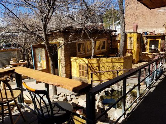 Patio at Tranquil Buzz coffee shop