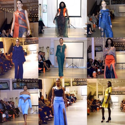 6 JC models. Boston fashion week 2015. Nubia Williams design.