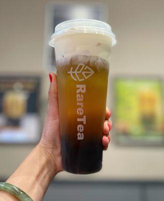 Snow Cream Green Tea with boba