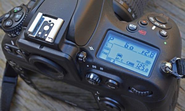 Nikon DSLR menu display.