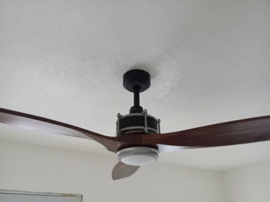 New ceiling fan installation