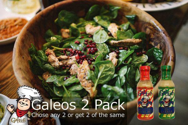 GALEOS 2 PACK Special Mix & Match Offer: Chose any 2 or get 2 of the same! Shop @ galeoscafe.com and never miss on a good deal again!