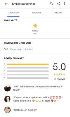 Google reviews