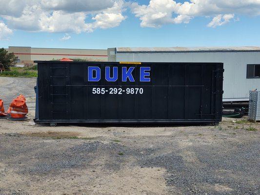 The Duke company handles most sizes in roll-off containers.