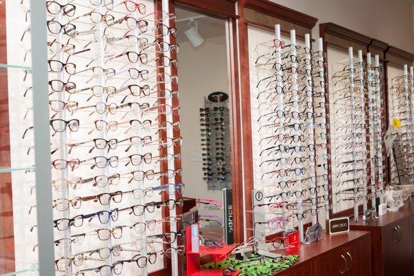 Come check out our large selection of name brand eyeglasses!