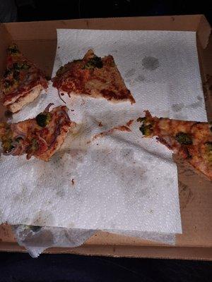 The crust was the only part I liked but I still woke up with an upset stomach. Karma is a b*tch