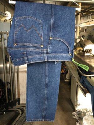 Wrangler! Heavy starched!!