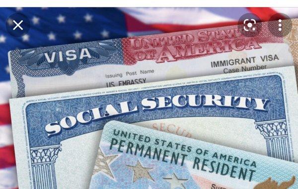 US Green Card/Social Security/VIsa