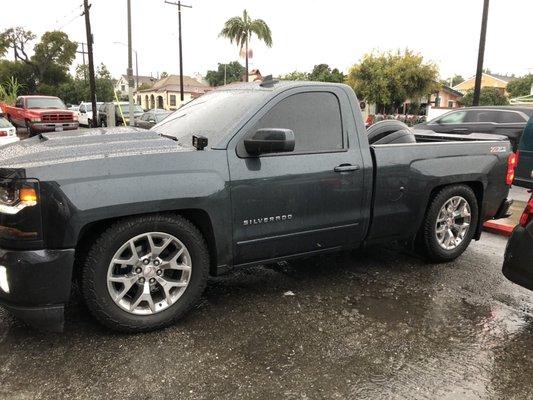 Chevy Silverado Truck Rims &Tires Installed. Best Prices in town contact us at Rolling Tires &Wheels San Pedro, CA (310)548-1000.