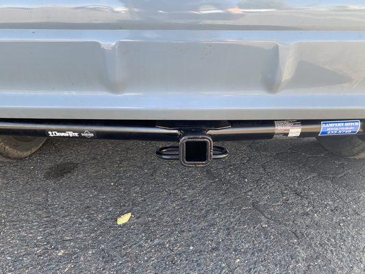 1 1/4" hitch receiver installed by Lampert Hitch in Arvada