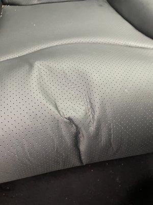 Ruined leather seats