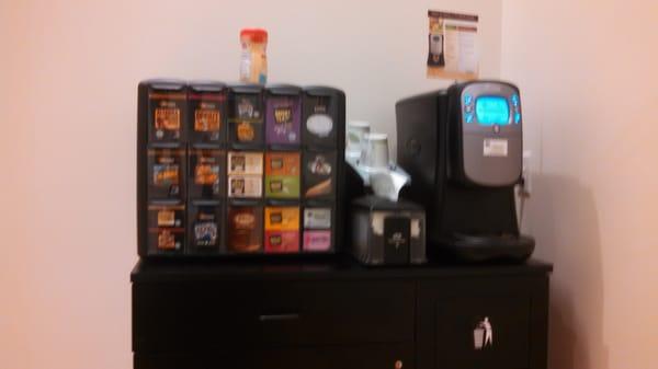 Shannon's right about the coffee/tea machine.  Top notch!