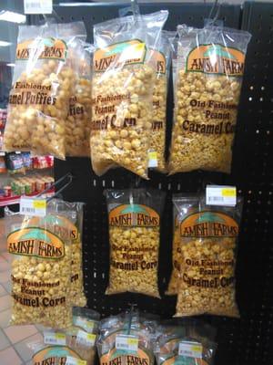 Old fashioned Amish farms caramel corn and caramel puffies