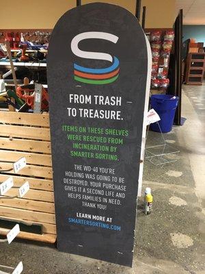 Turning trash into treasure is the green thing to do!