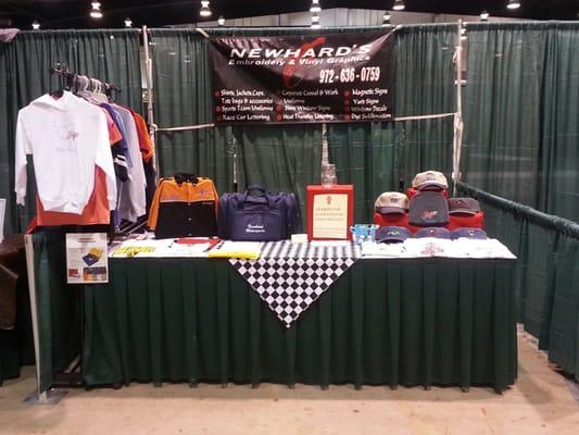 Trade show booth.