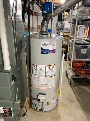 A new hot water heater...our specialty!