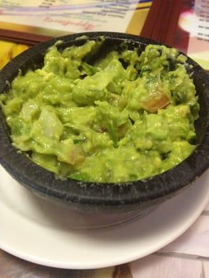 Guacamole is fresh and tasty!