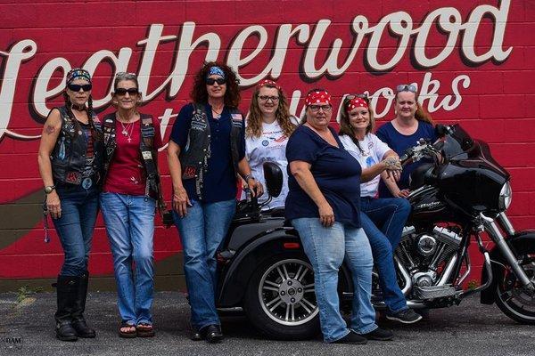 Conclusion of the 2nd AOVS Poker Run to benefit Alpha Omega Veterans Services at Leatherwood Motorcycle Works