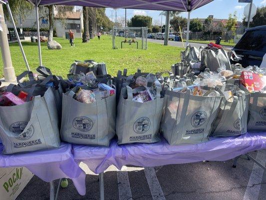 Collaborating with LAPD CSP and Key to The Streets to feeding the local underserved community every 2nd Wednesday of the month at the park,