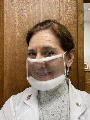 We want you to be able to understand us.  Our audiologist is wearing the ClearMask.  See our, understand better. Stay safe and healthy.