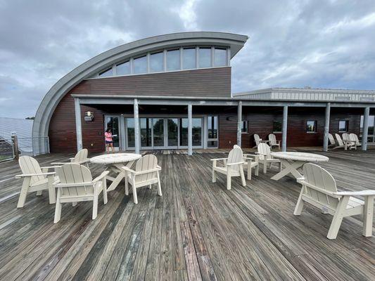 Deck outside oyster conference room