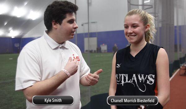 Post game interview with the Oswego Outlaws