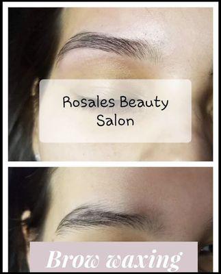 We take our time to shape and wax the eyebrows.