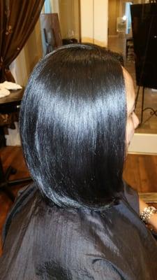 After matrix smoothing treatment.