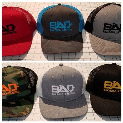 Business logo on hats