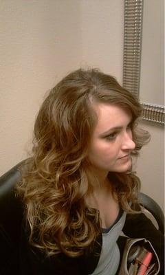 Prom hair! Kelly Sunderland did a perfect job