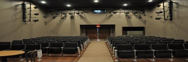 Inside Waterfront South Theatre, home of South Camden Theatre Company