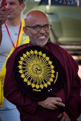 Bhante Sujatha at the 2022 Vesaka Day Celebration.