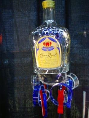 Wind Chime made from Crown Royal bottle