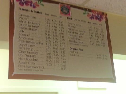 Drink menu 2