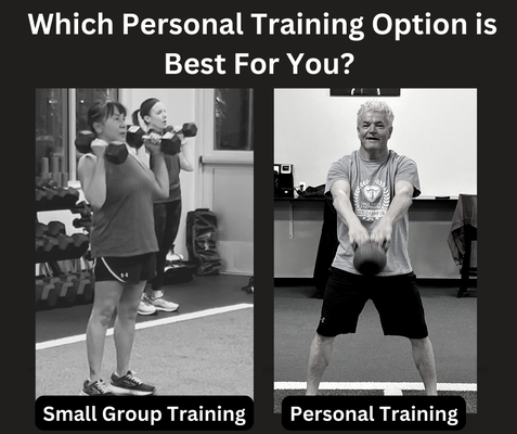 Small Gym.  Personalized Fitness for over 40.  #smallgrouptraining #personaltraining #fitmom #fit dad #fitover 40