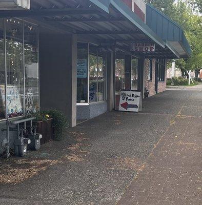 Open sign for a closed shop