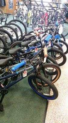 Both race and recreation BMX bikes